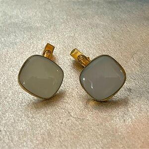 Men’s SWANK Cuff Links / 10k / Mother Of Pearl